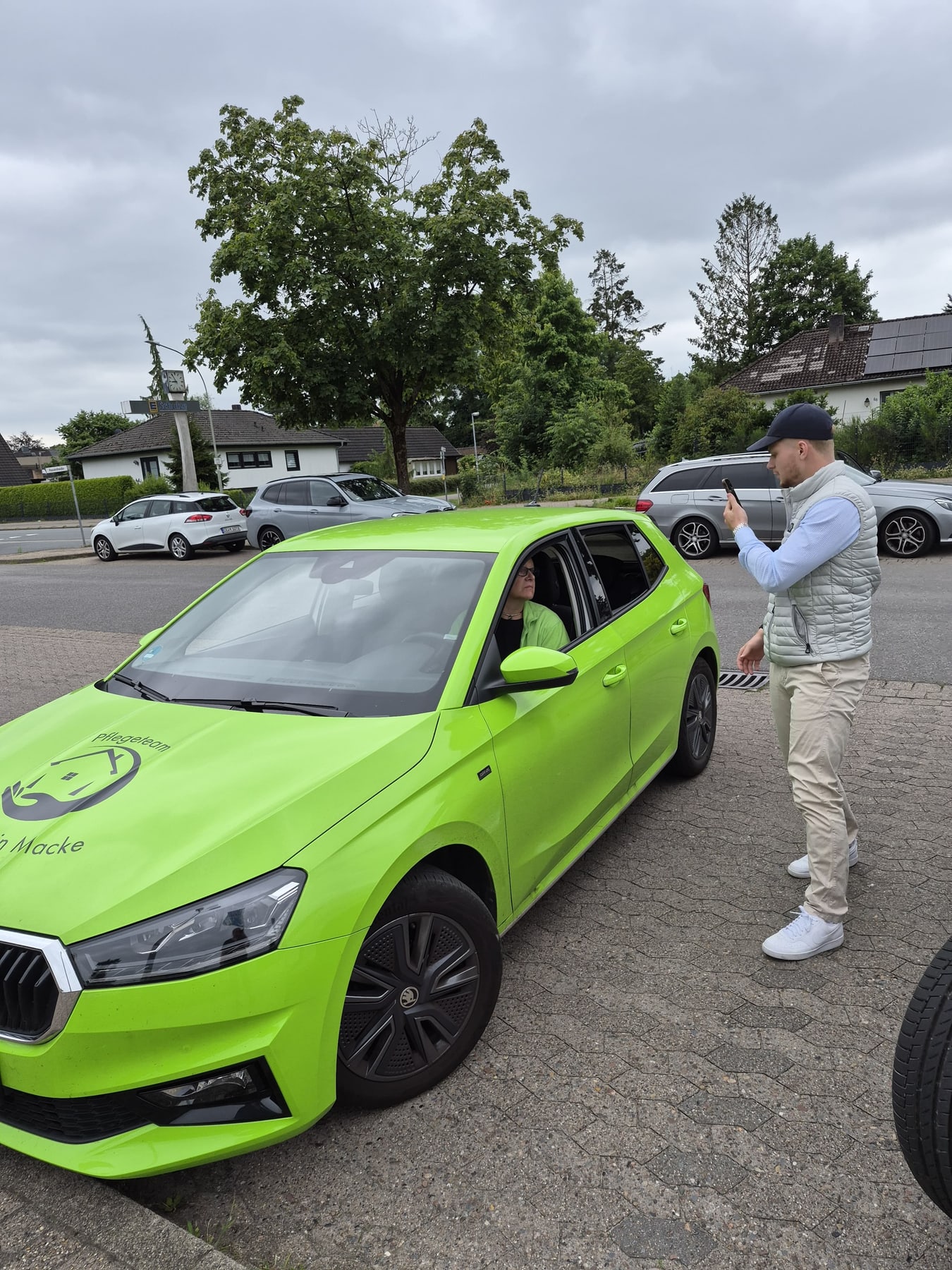 Videodreh mit dem Pflegeteam Macke vor Ort